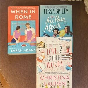 Book Bundle: When in Rome, The Au Pair Affair, Love & Other Words